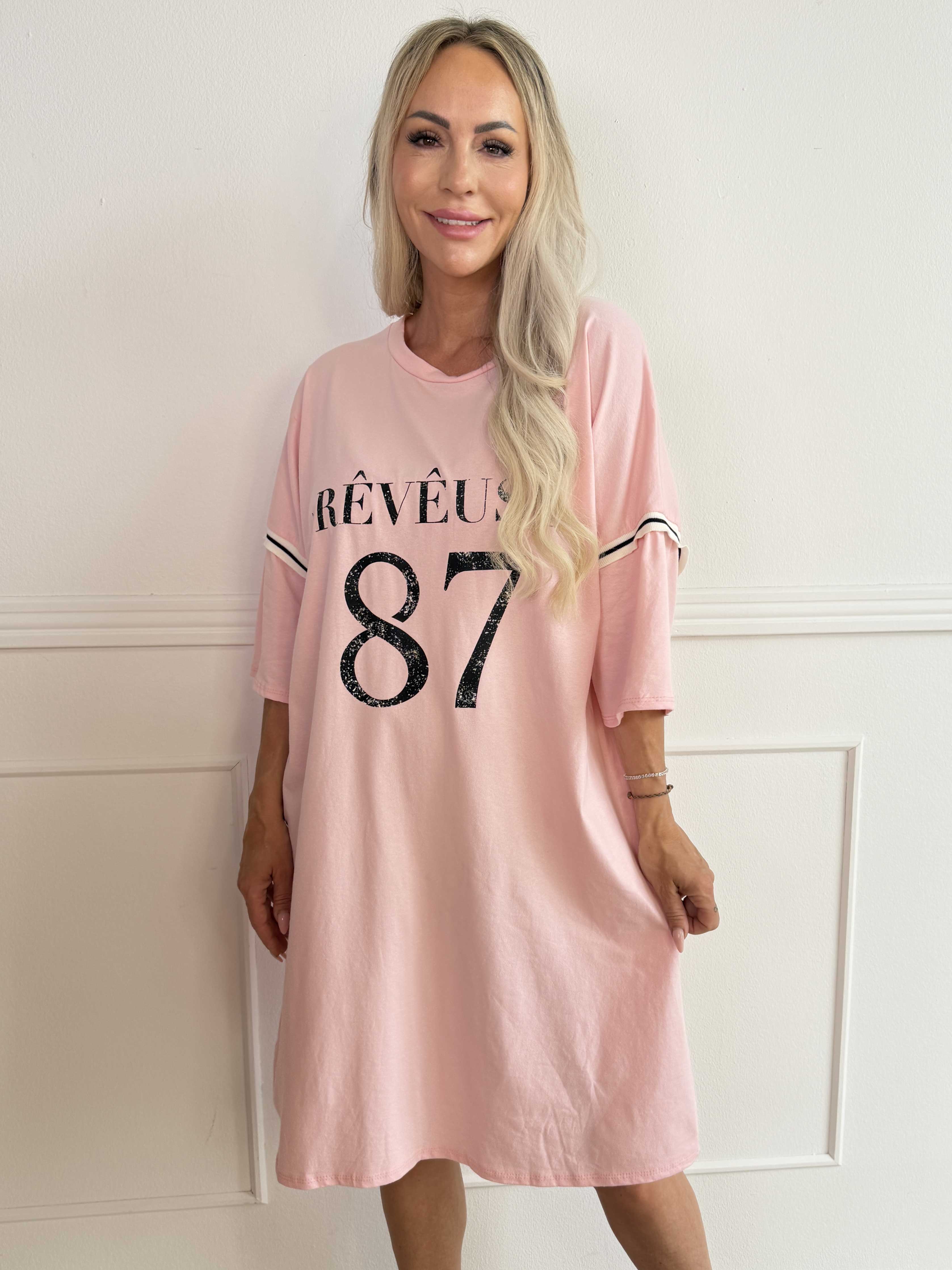 Lana - Cool t-shirtklänning i mjuk bomull med snyggt